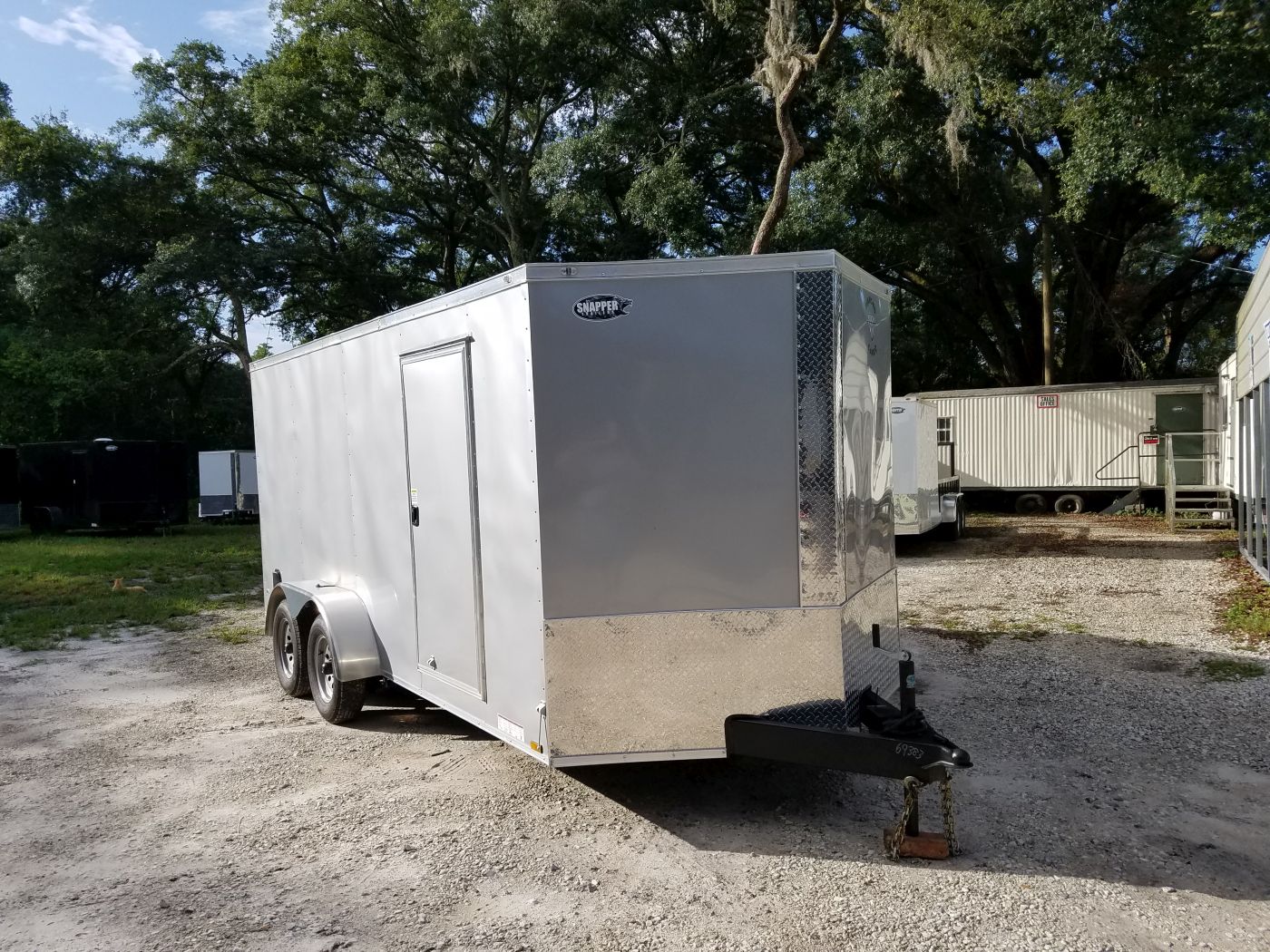 Diamond Cargo 7x16 TA Trailer - Silver Frost, Ramp, Side Door, Extra Height - Image 16