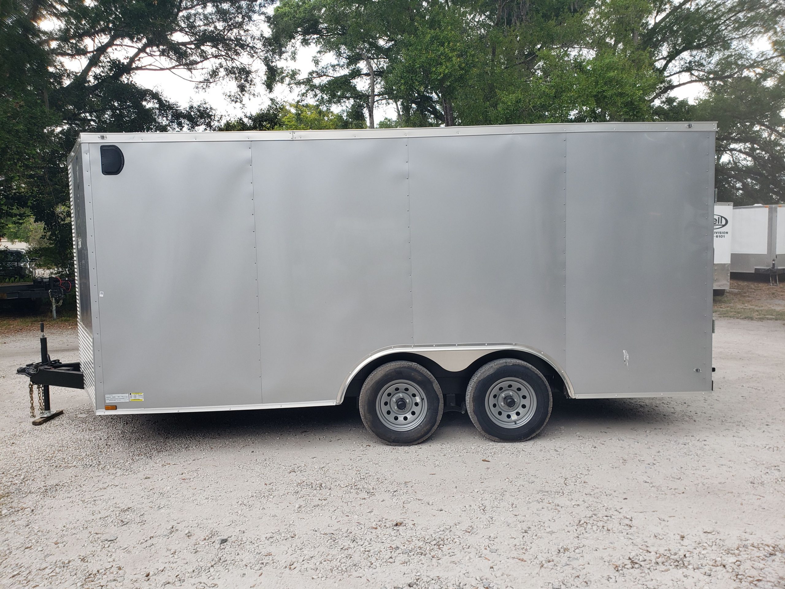 Diamond Cargo 8.5x16 TA Trailer - Silver Frost, Ramp, Side Door, D-Rings, Insulated Ceiling - Image 8