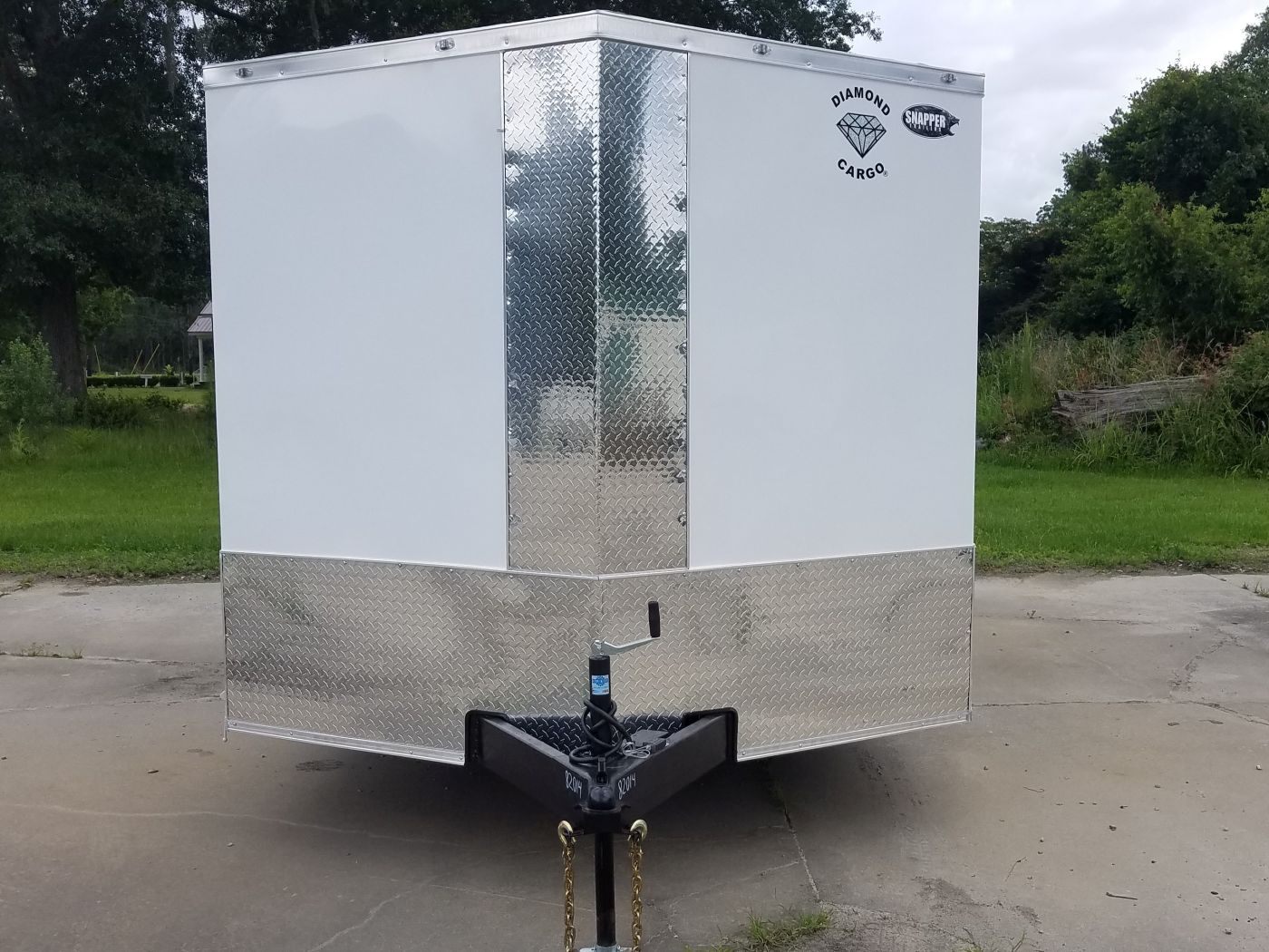 Diamond Cargo 8.5x18 TA Trailer - White, Ramp, Side Door, D-Rings - Image 15