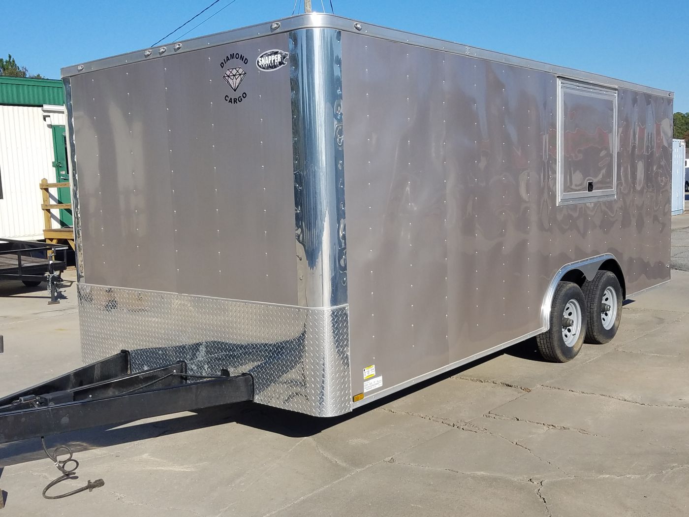 Diamond Cargo 8.5x20 TA Trailer - Beige, Ramp, Side Door, 5K Axles, Concession Door, E-Track, Additional Upgrades - Image 3
