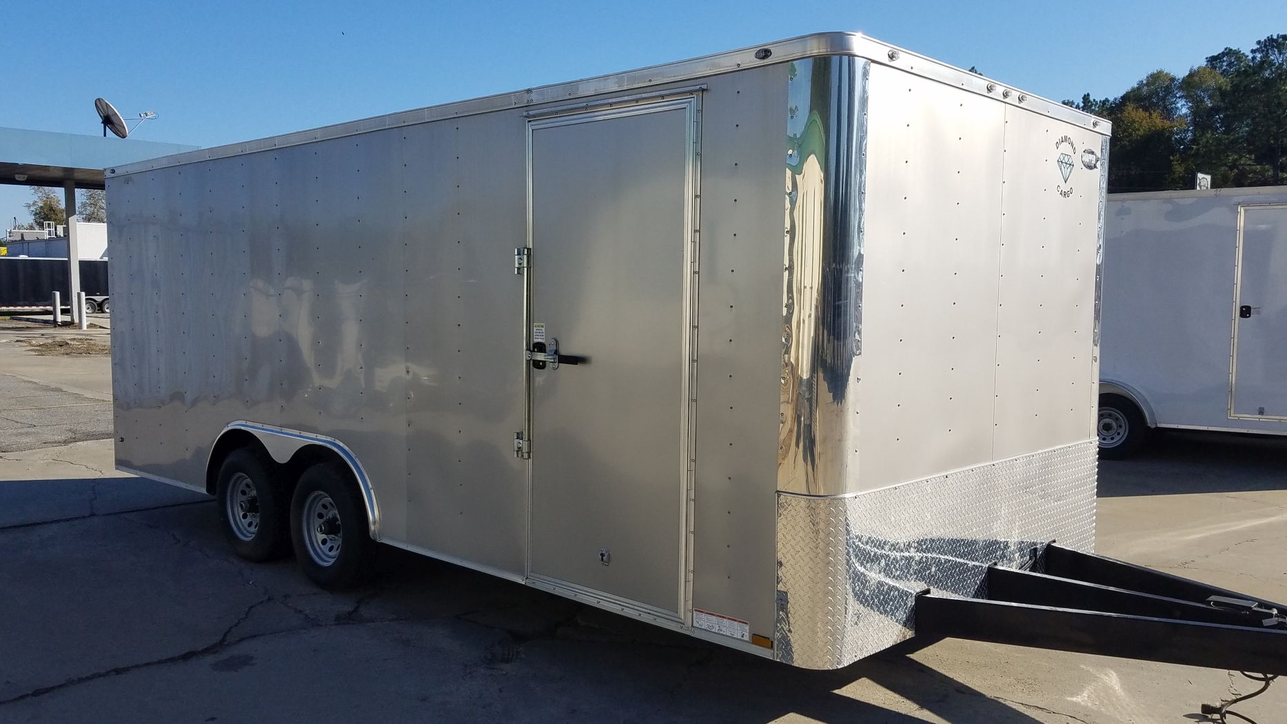 Diamond Cargo 8.5x20 TA Trailer - Beige, Ramp, Side Door, 5K Axles, Concession Door, E-Track, Additional Upgrades - Image 16
