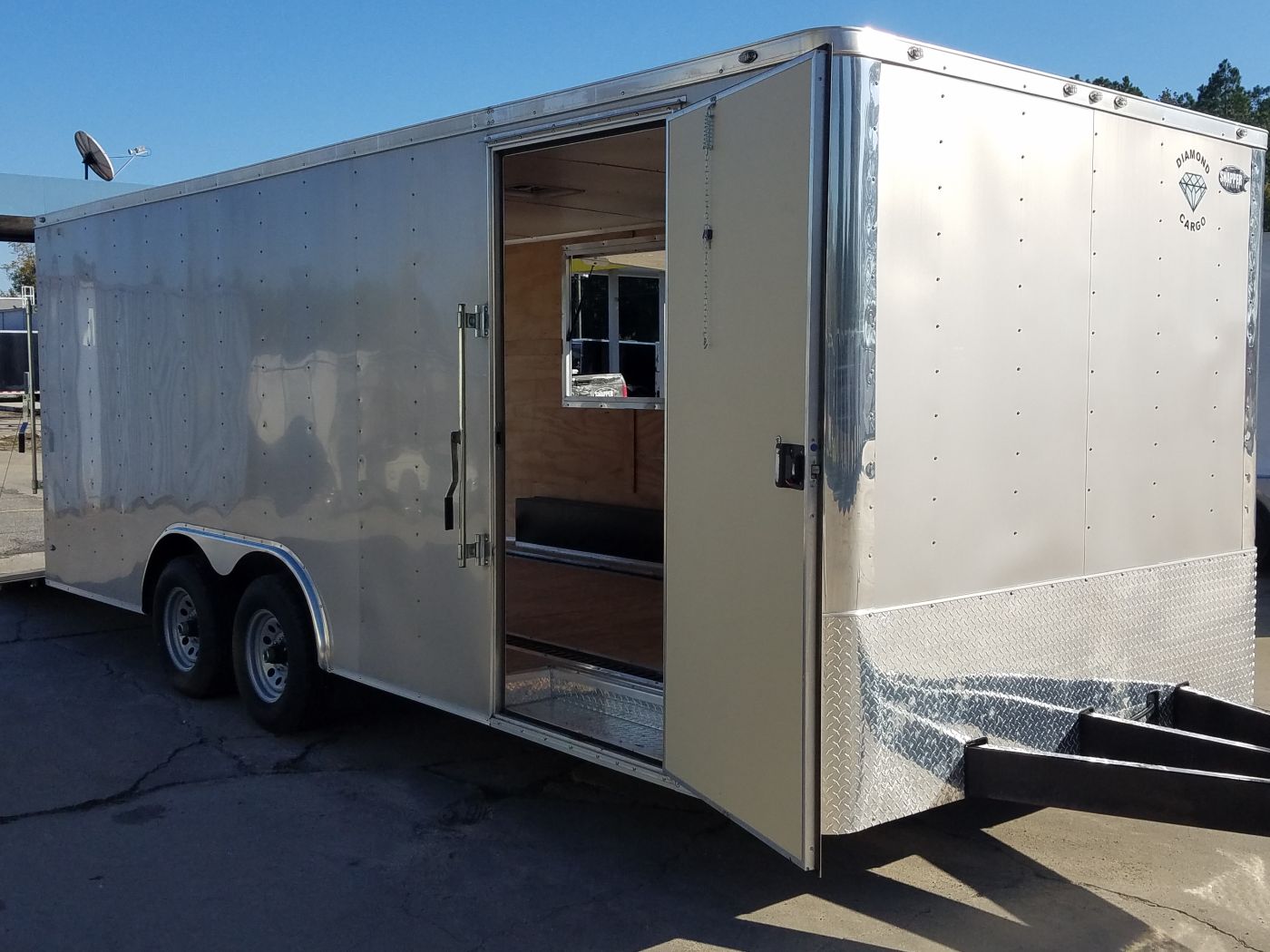Diamond Cargo 8.5x20 TA Trailer - Beige, Ramp, Side Door, 5K Axles, Concession Door, E-Track, Additional Upgrades - Image 14