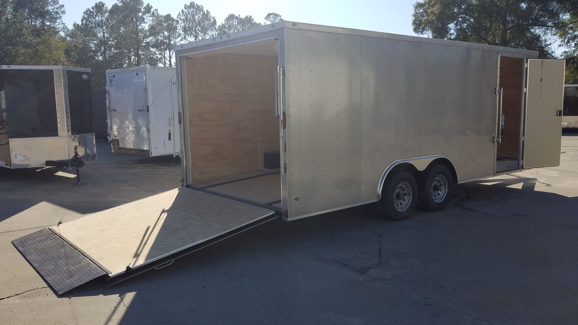Diamond Cargo 8.5x20 TA Trailer - Beige, Ramp, Side Door, 5K Axles, Concession Door, E-Track, Additional Upgrades - Image 10