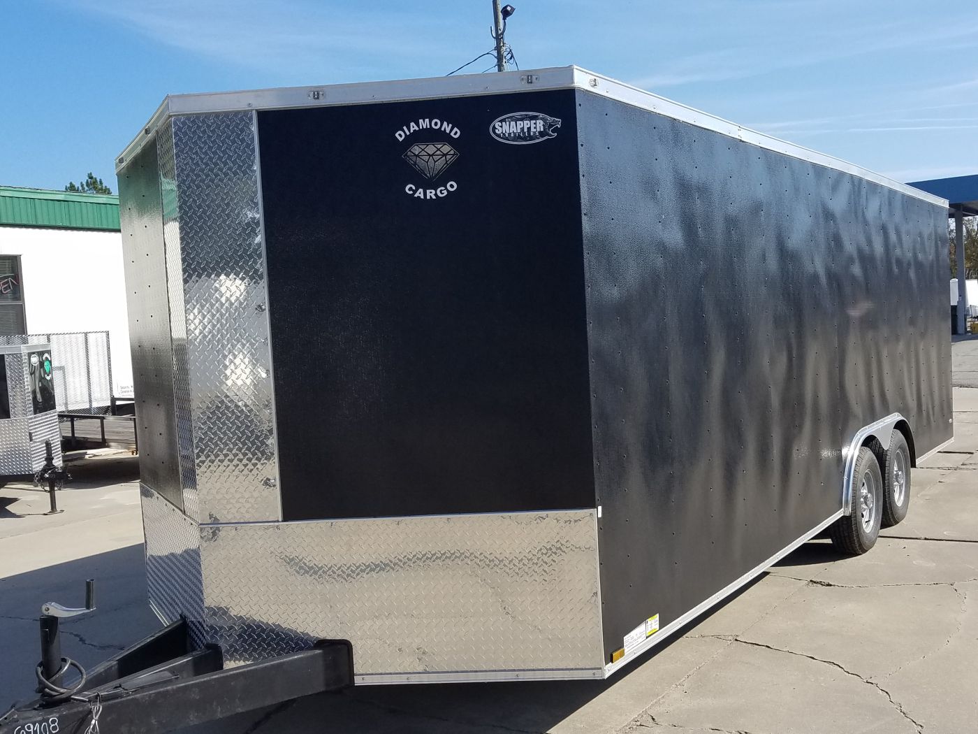 Diamond Cargo 8.5x22 TA Trailer - Black Embossed, Ramp, Side Door, D-Rings, E-Track, 5K axles, Finsihed WallsCeiling, and More - Image 3