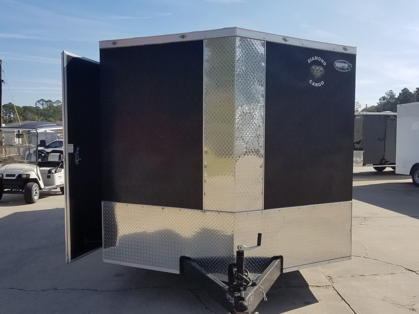Diamond Cargo 8.5x22 TA Trailer - Black Embossed, Ramp, Side Door, D-Rings, E-Track, 5K axles, Finsihed WallsCeiling, and More - Image 15