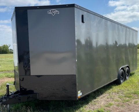 Diamond Cargo 8.5x22 TA Trailer - White, Ramp, Side Door, 5K Axles, D-Rings - Image 2