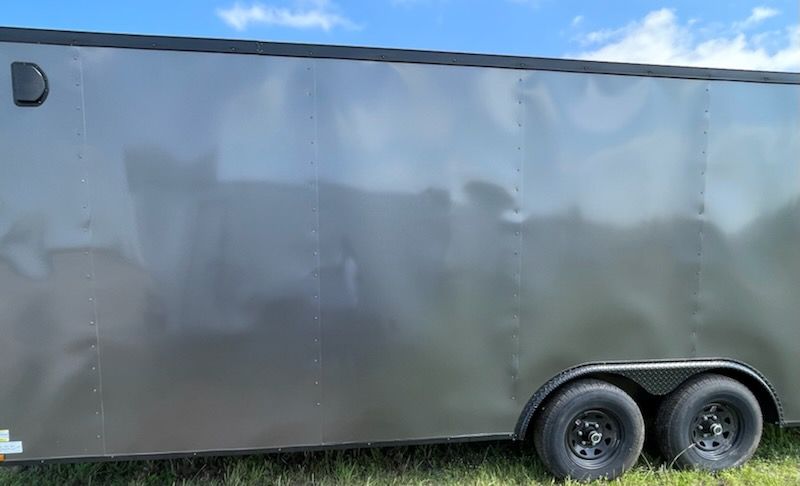 Diamond Cargo 8.5x22 TA Trailer - White, Ramp, Side Door, 5K Axles, D-Rings - Image 3