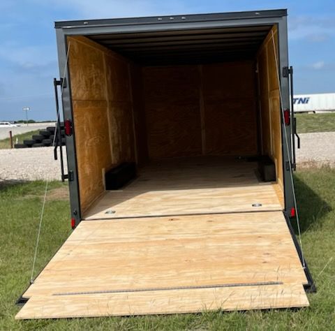 Diamond Cargo 8.5x22 TA Trailer - White, Ramp, Side Door, 5K Axles, D-Rings - Image 5