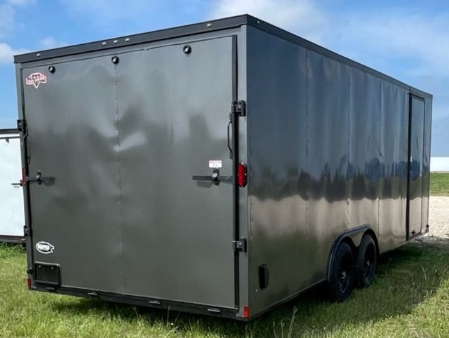 Diamond Cargo 8.5x22 TA Trailer - White, Ramp, Side Door, 5K Axles, D-Rings - Image 7