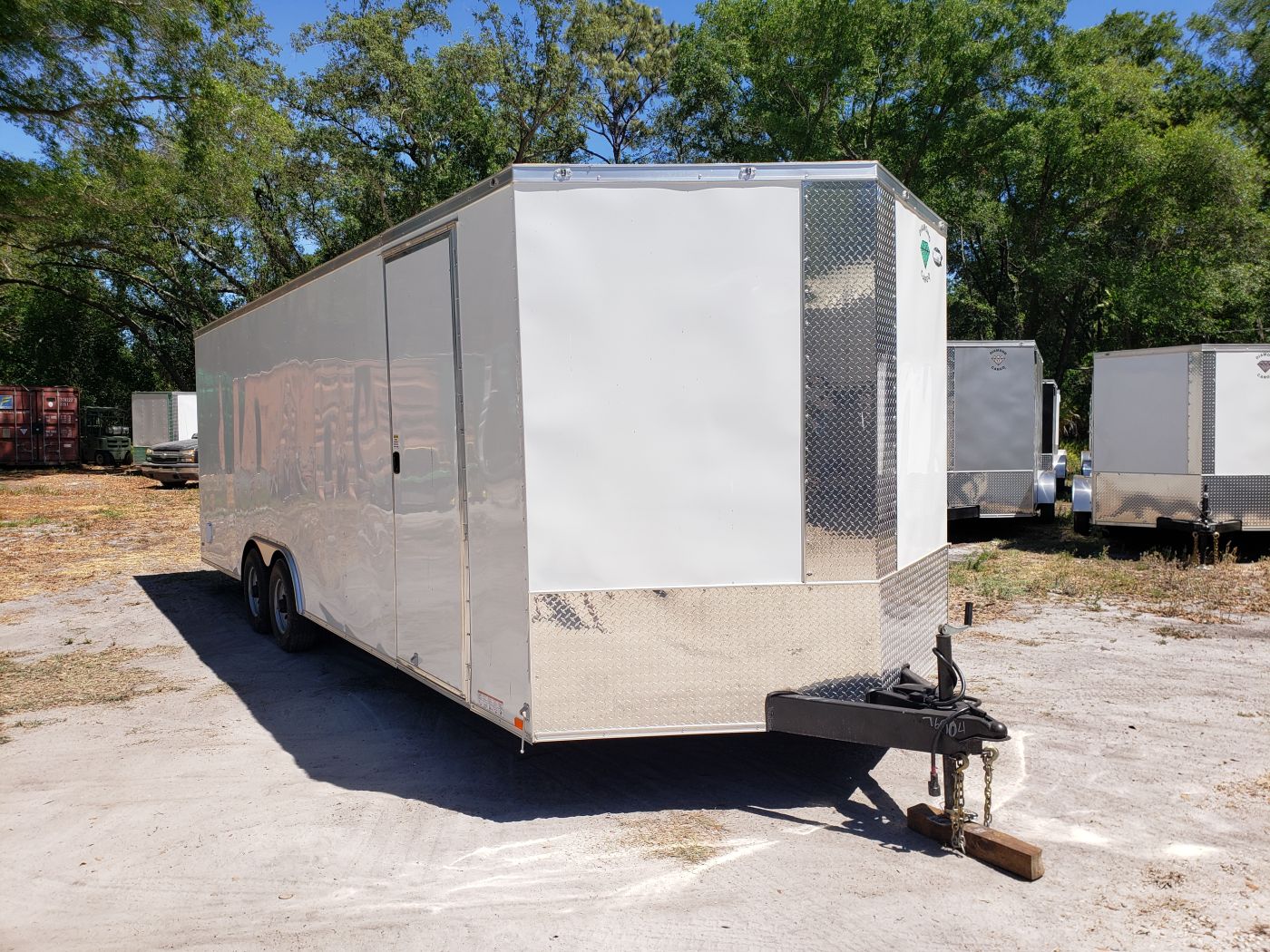 Diamond Cargo 8.5x24 TA Trailer - White, Ramp, Side Door, 5K Axles, D-Rings, Extra Height - Image 15