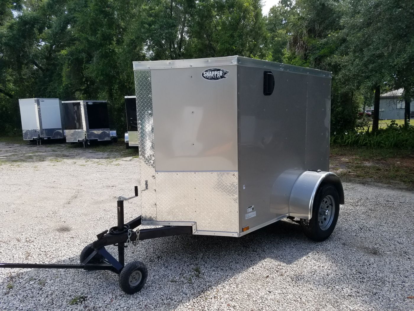 Quality Cargo 5x6 SA Trailer - Arizona Beige, Ramp, Side Vents - Image 3