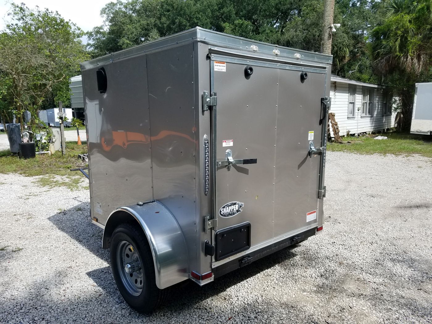 Quality Cargo 5x6 SA Trailer - Arizona Beige, Ramp, Side Vents - Image 7