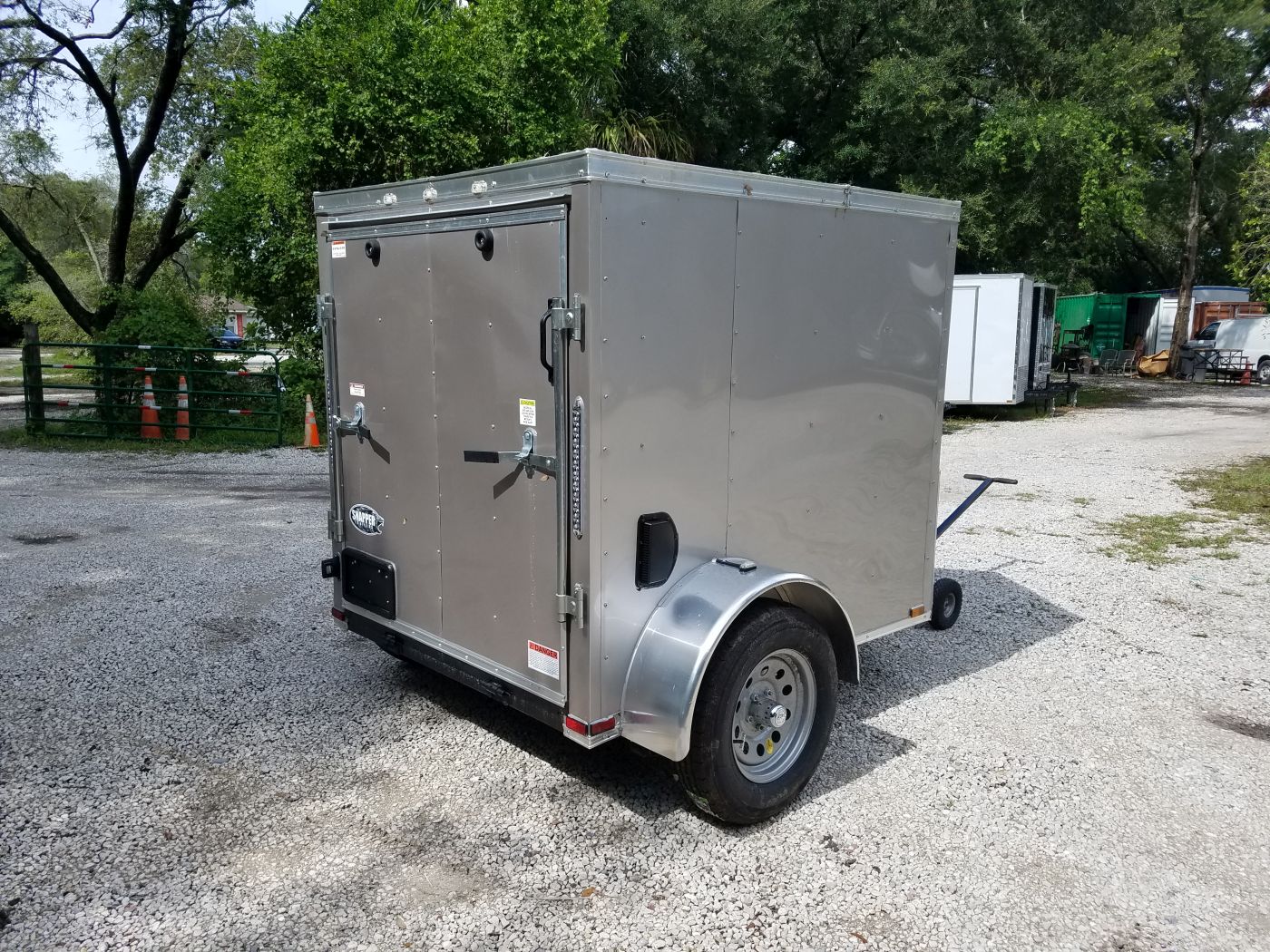 Quality Cargo 5x6 SA Trailer - Arizona Beige, Ramp, Side Vents - Image 11