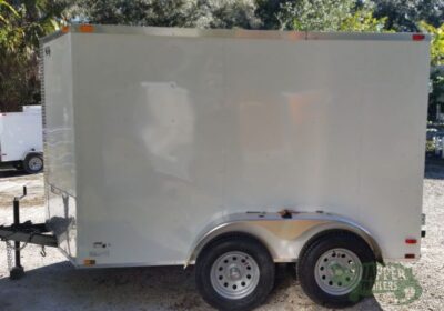 Quality Cargo 6x10 TA Trailer - White, Double Barn Doors, Side Door, Extra Height - Image 5