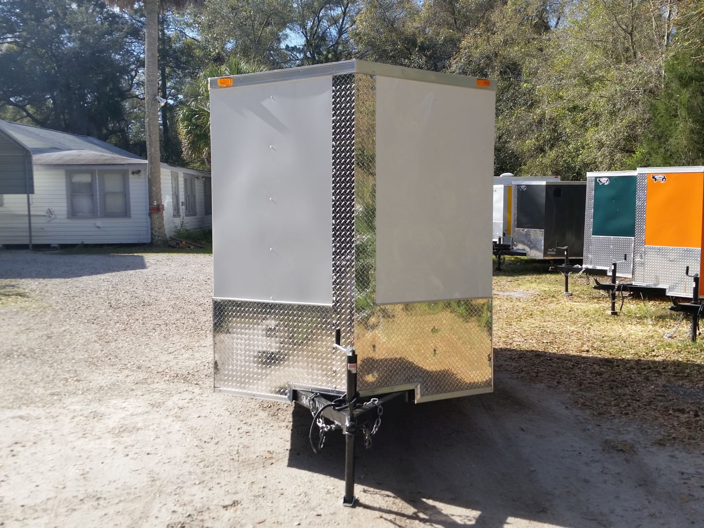 Quality Cargo 6x12 SA Trailer - White, Double Doors, Side Door, Extra Height, Window - Image 14