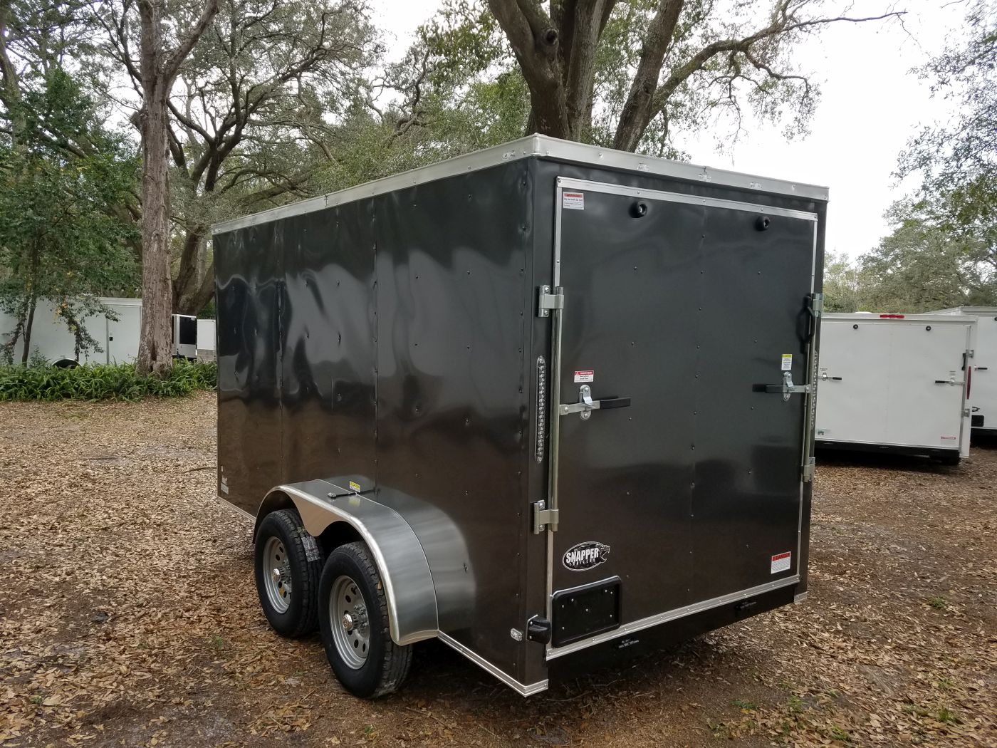 Quality Cargo 6x12 TA Trailer - Charcoal Grey, Ramp, Side Door, Extra Height - Image 6
