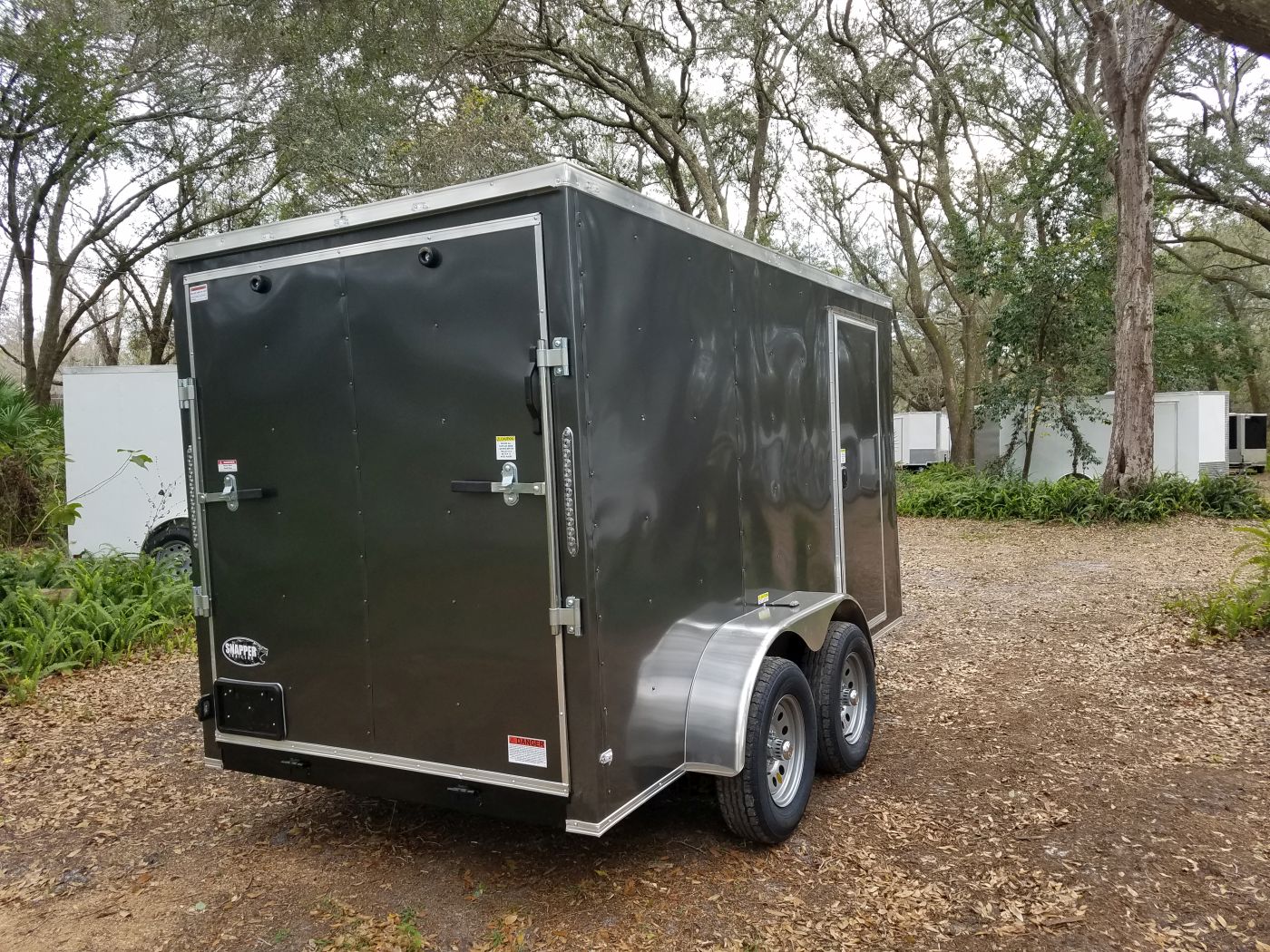Quality Cargo 6x12 TA Trailer - Charcoal Grey, Ramp, Side Door, Extra Height - Image 10