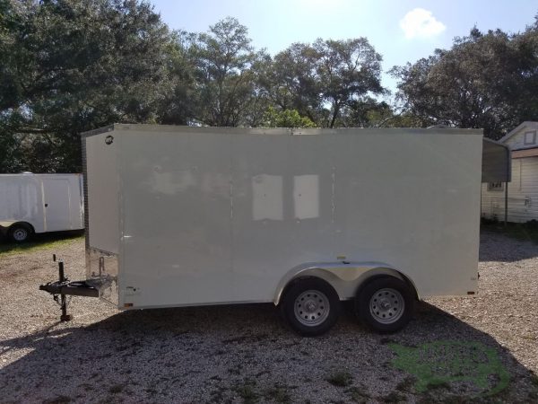 Quality Cargo 6x14 TA Trailer - White, Ramp, Side Door, Extra Height - Image 3