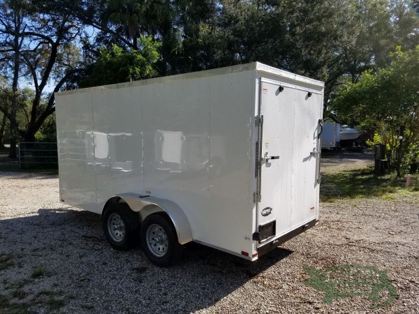 Quality Cargo 6x14 TA Trailer - White, Ramp, Side Door, Extra Height - Image 5