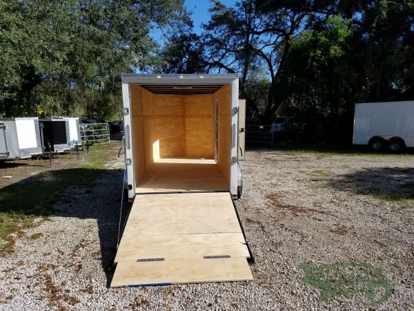 Quality Cargo 6x14 TA Trailer - White, Ramp, Side Door, Extra Height - Image 6