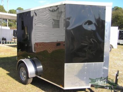 Quality Cargo 6x8 SA Trailer - Black, Double Barn Doors, Extra Height - Image 11