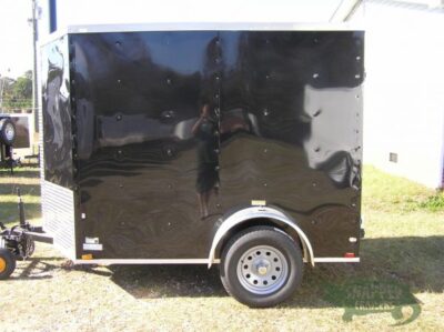 Quality Cargo 6x8 SA Trailer - Black, Double Barn Doors, Extra Height - Image 3