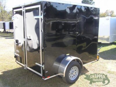 Quality Cargo 6x8 SA Trailer - Black, Double Barn Doors, Extra Height - Image 9