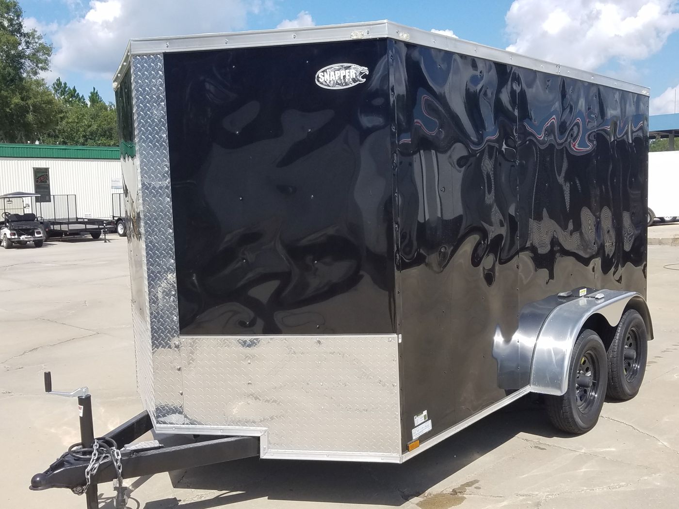 Quality Cargo 7x12 TA Trailer - Black, Ramp, Side Door, Extra Height, Transition Flap - Image 3