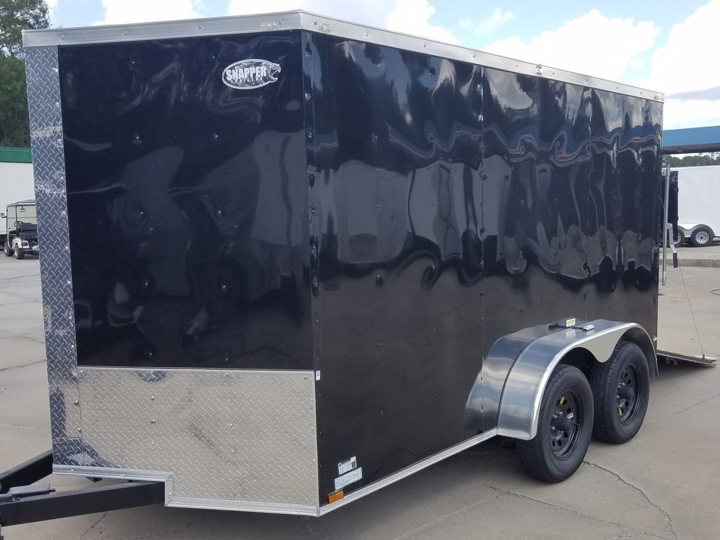 Quality Cargo 7x12 TA Trailer - Black, Ramp, Side Door, Extra Height, Transition Flap - Image 2