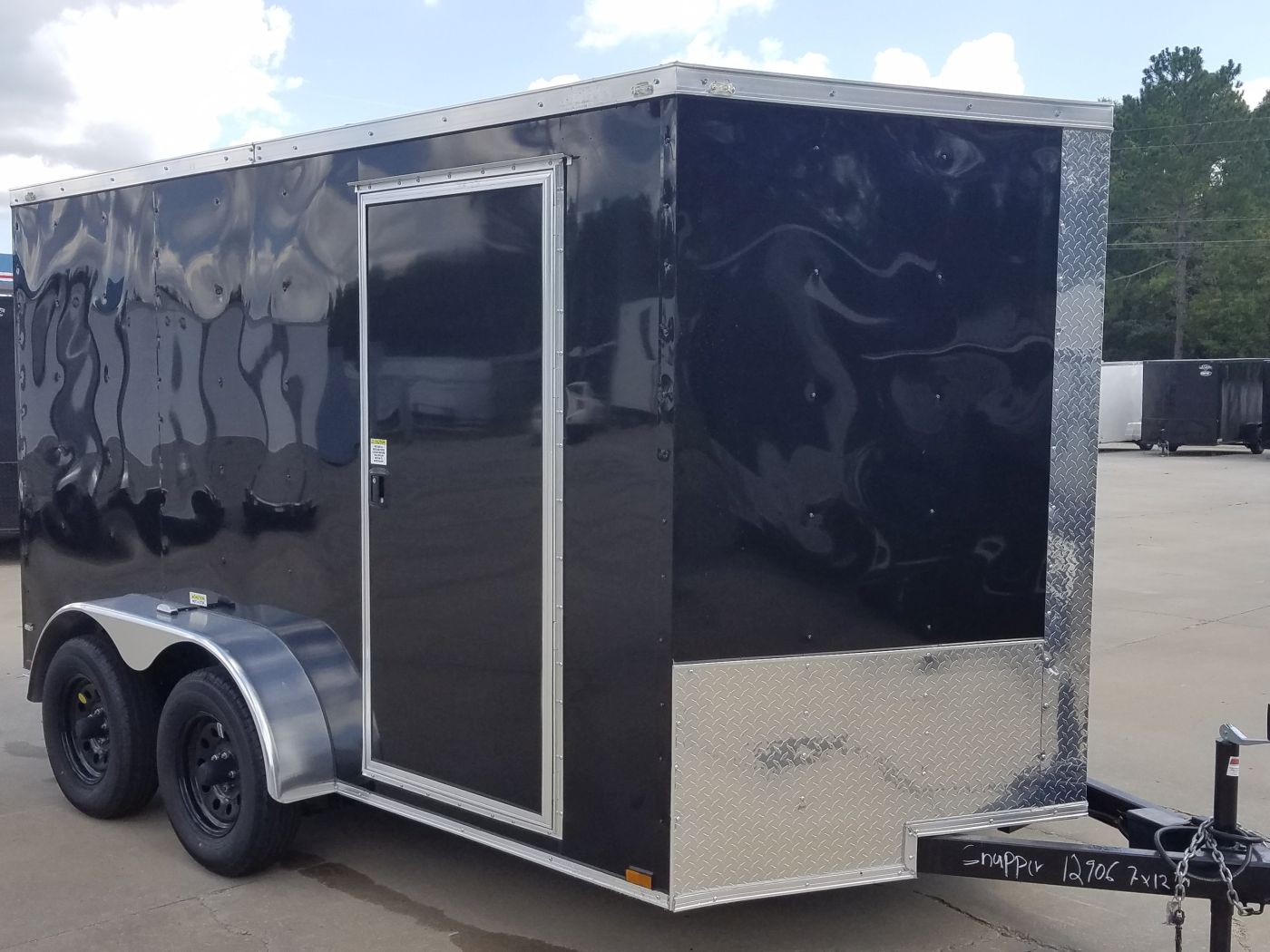 Quality Cargo 7x12 TA Trailer - Black, Ramp, Side Door, Extra Height, Transition Flap - Image 15