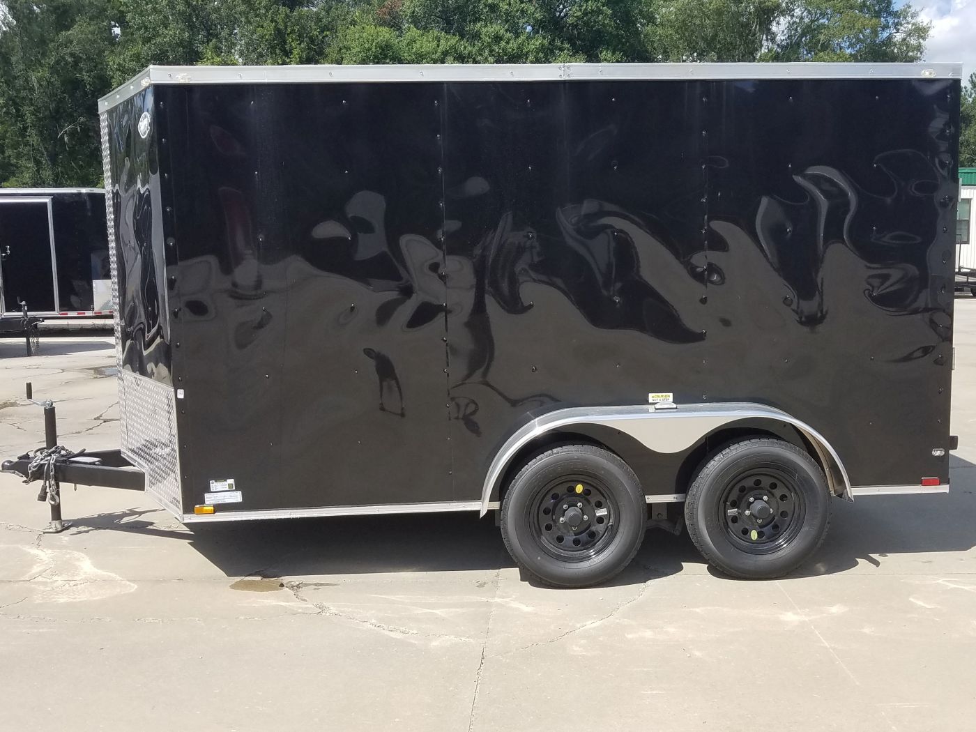 Quality Cargo 7x12 TA Trailer - Black, Ramp, Side Door, Extra Height, Transition Flap - Image 5
