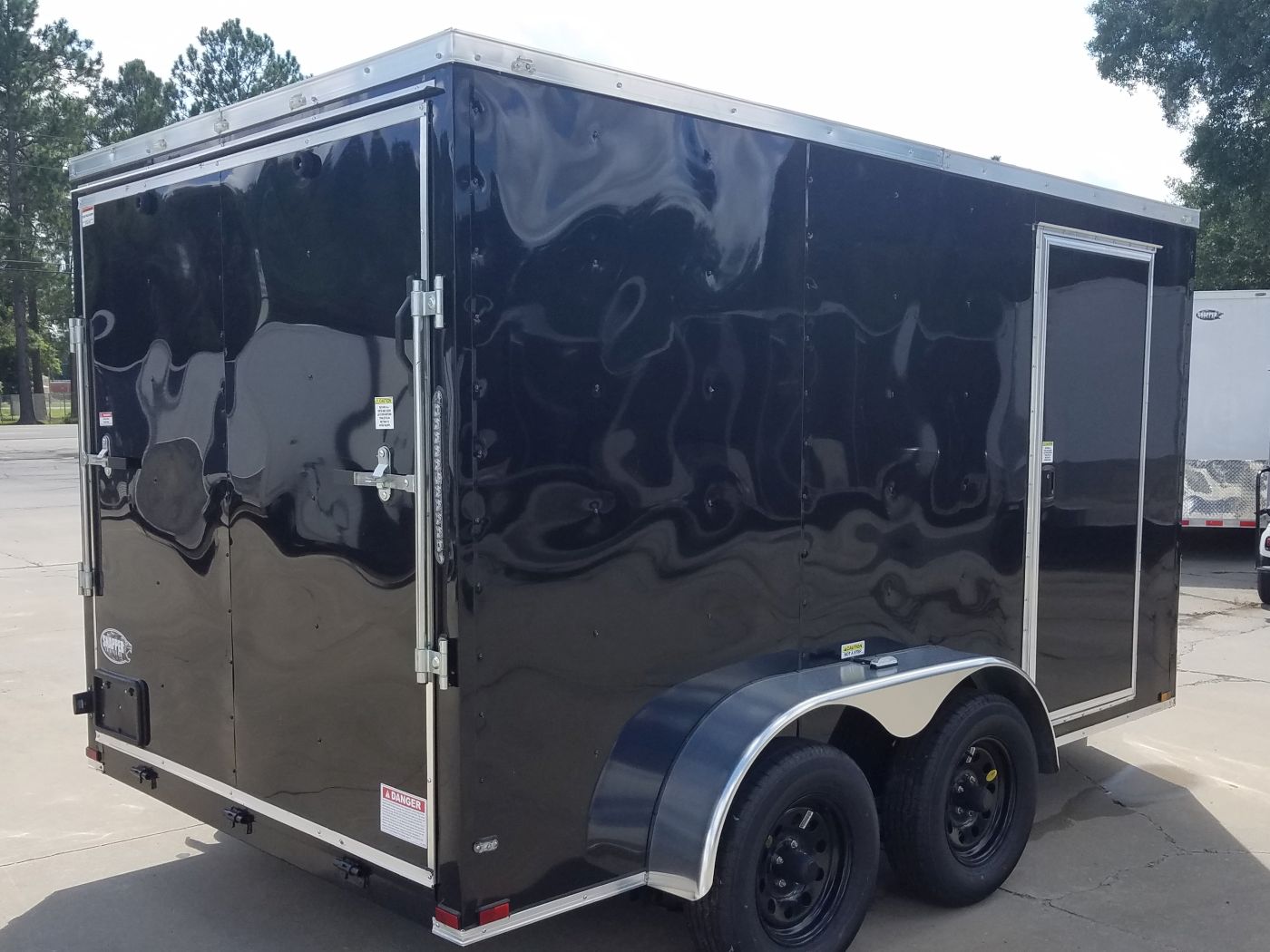 Quality Cargo 7x12 TA Trailer - Black, Ramp, Side Door, Extra Height, Transition Flap - Image 11