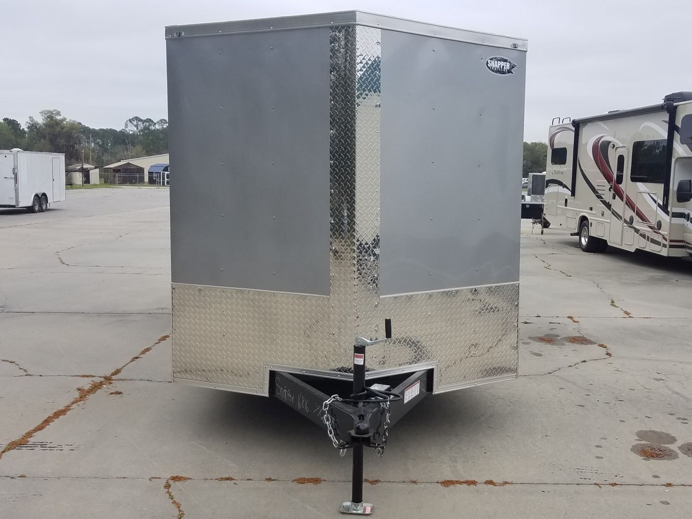 Quality Cargo 7x20 TA Trailer - Silver Frost, Ramp, Side Door, Extra Height - Image 17