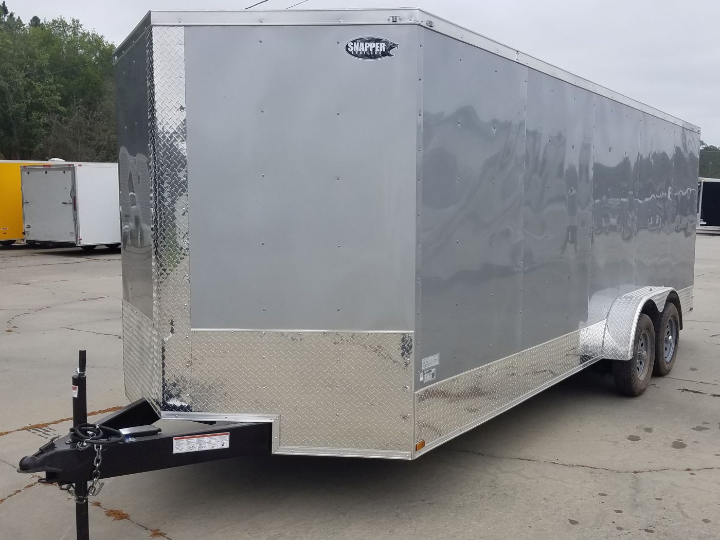 Quality Cargo 7x20 TA Trailer - Silver Frost, Ramp, Side Door, Extra Height - Image 3