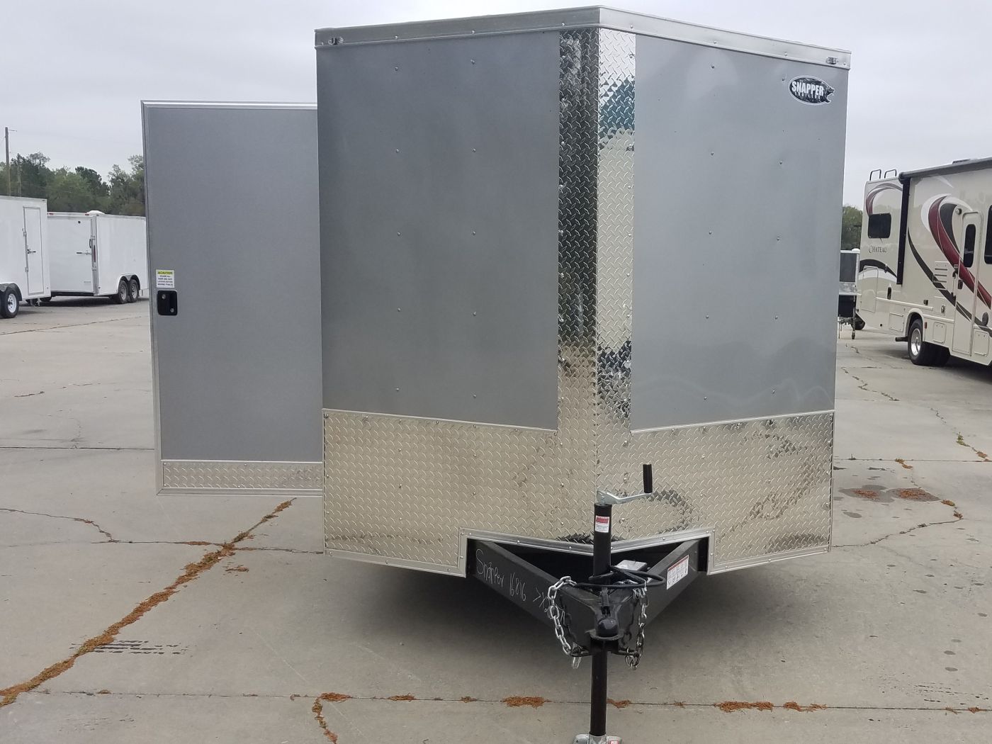 Quality Cargo 7x20 TA Trailer - Silver Frost, Ramp, Side Door, Extra Height - Image 15