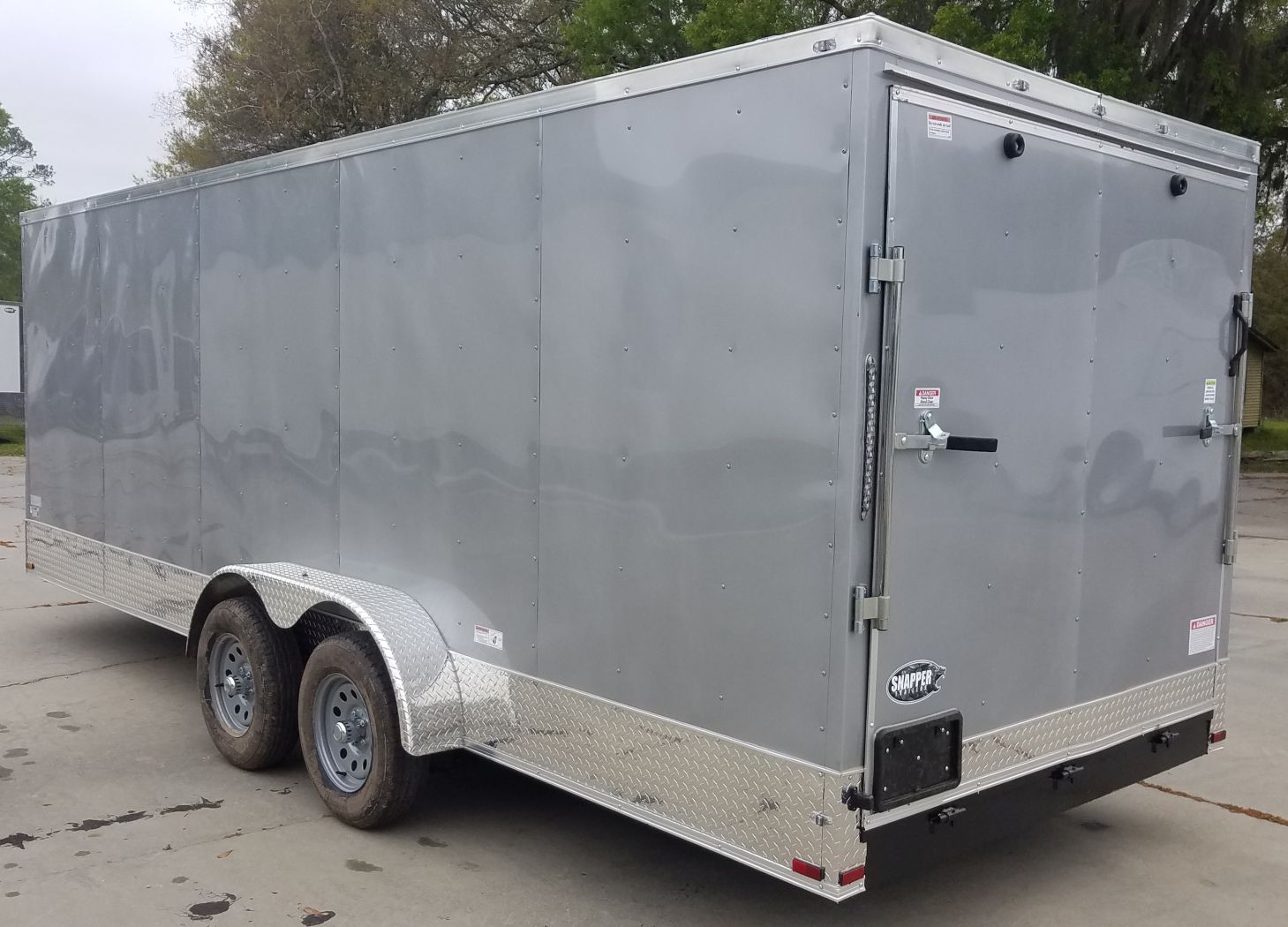 Quality Cargo 7x20 TA Trailer - Silver Frost, Ramp, Side Door, Extra Height - Image 7