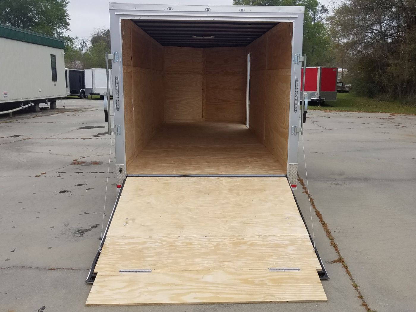 Quality Cargo 7x20 TA Trailer - Silver Frost, Ramp, Side Door, Extra Height - Image 8