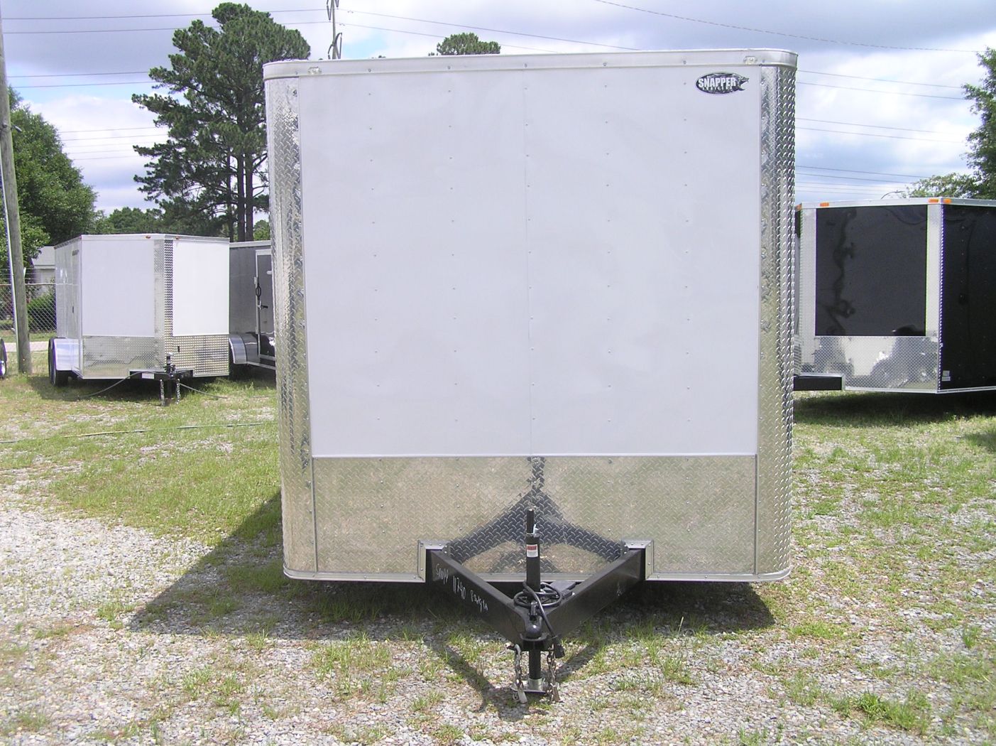 Quality Cargo 8.5x14 TA Trailer - White, Ramp, Side Door, Flat Front, Extra Height, and D-Rings - Image 13