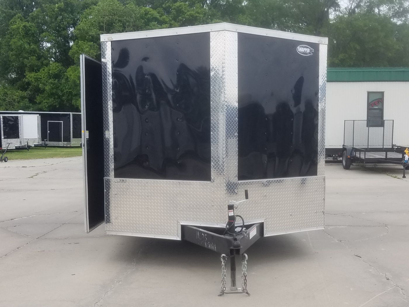 Quality Cargo 8.5x16 TA Trailer - Black, Ramp, Side Door, D-Rings, 5K Axles - Image 14