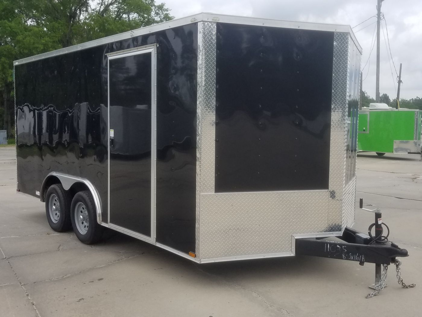 Quality Cargo 8.5x16 TA Trailer - Black, Ramp, Side Door, D-Rings, 5K Axles - Image 15