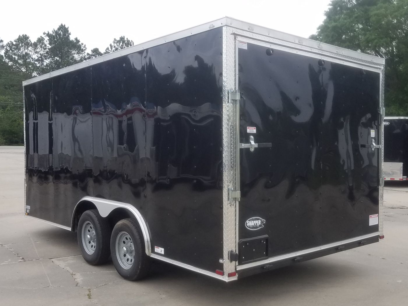 Quality Cargo 8.5x16 TA Trailer - Black, Ramp, Side Door, D-Rings, 5K Axles - Image 7