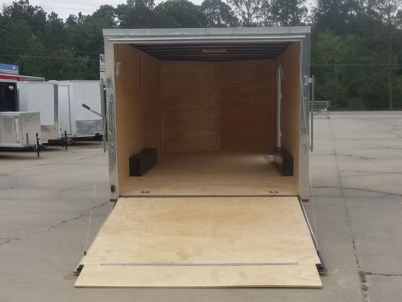 Quality Cargo 8.5x16 TA Trailer - Black, Ramp, Side Door, D-Rings, 5K Axles - Image 8