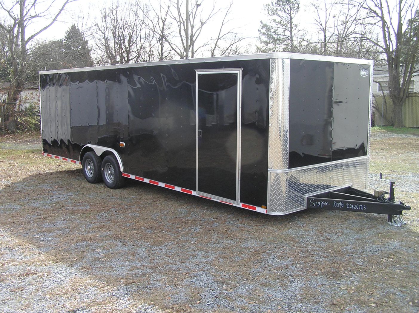 Quality Cargo 8.5x26 TA Trailer - Black, Ramp, Side Door, D-Rings, 5K Axles, Flat Front, Hidden Spare - Image 11