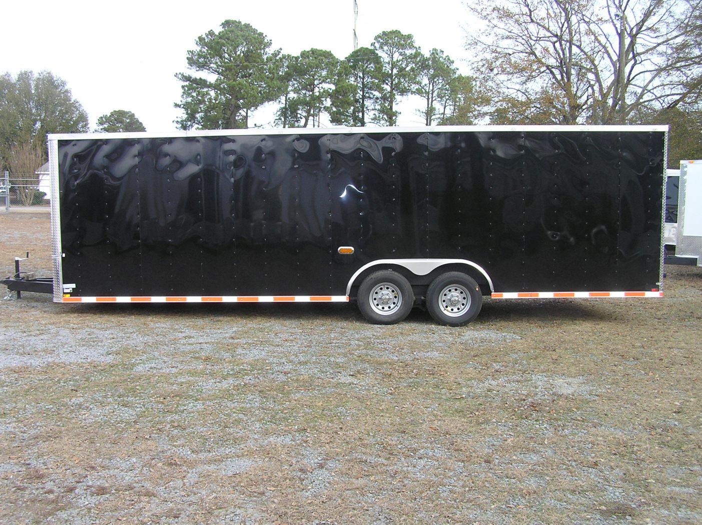 Quality Cargo 8.5x26 TA Trailer - Black, Ramp, Side Door, D-Rings, 5K Axles, Flat Front, Hidden Spare - Image 3