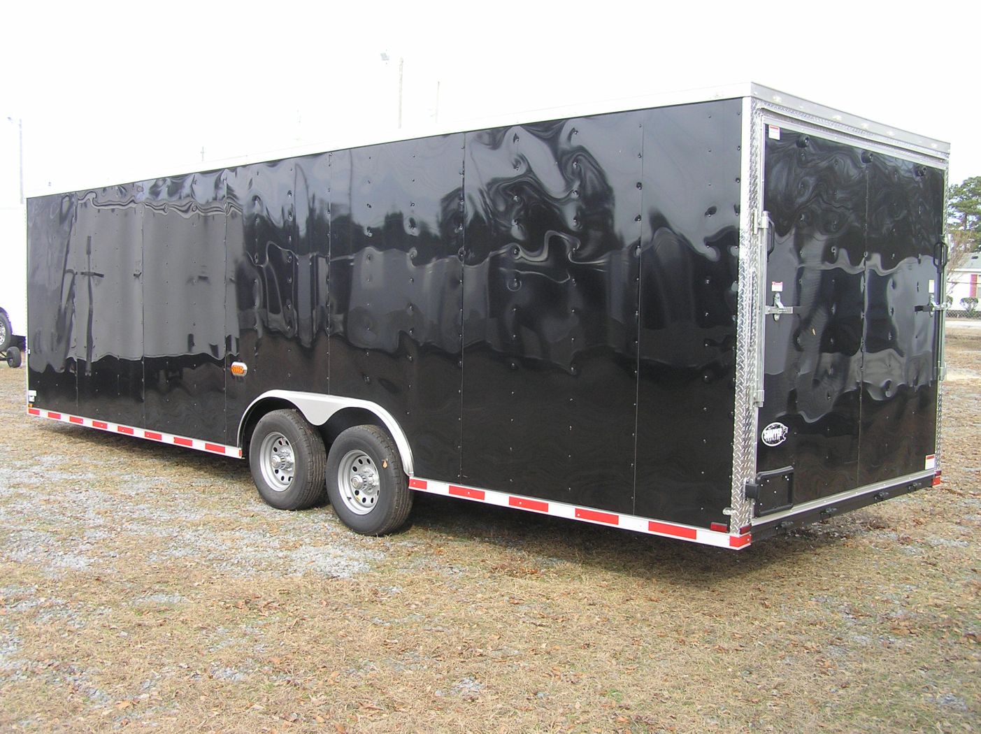 Quality Cargo 8.5x26 TA Trailer - Black, Ramp, Side Door, D-Rings, 5K Axles, Flat Front, Hidden Spare - Image 4