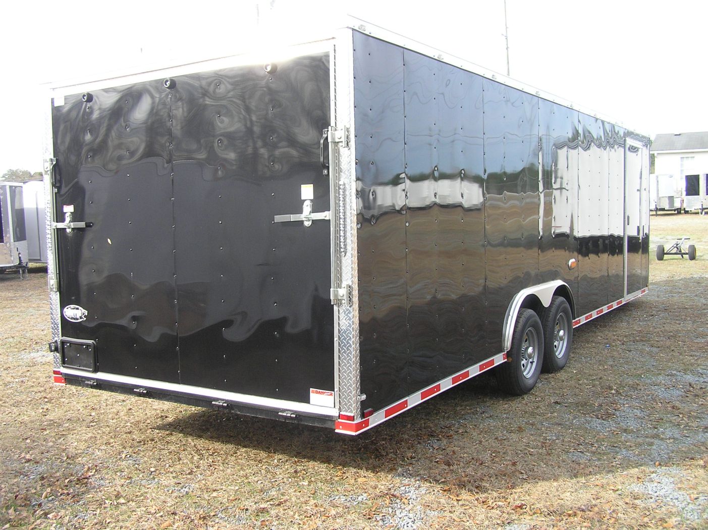 Quality Cargo 8.5x26 TA Trailer - Black, Ramp, Side Door, D-Rings, 5K Axles, Flat Front, Hidden Spare - Image 8