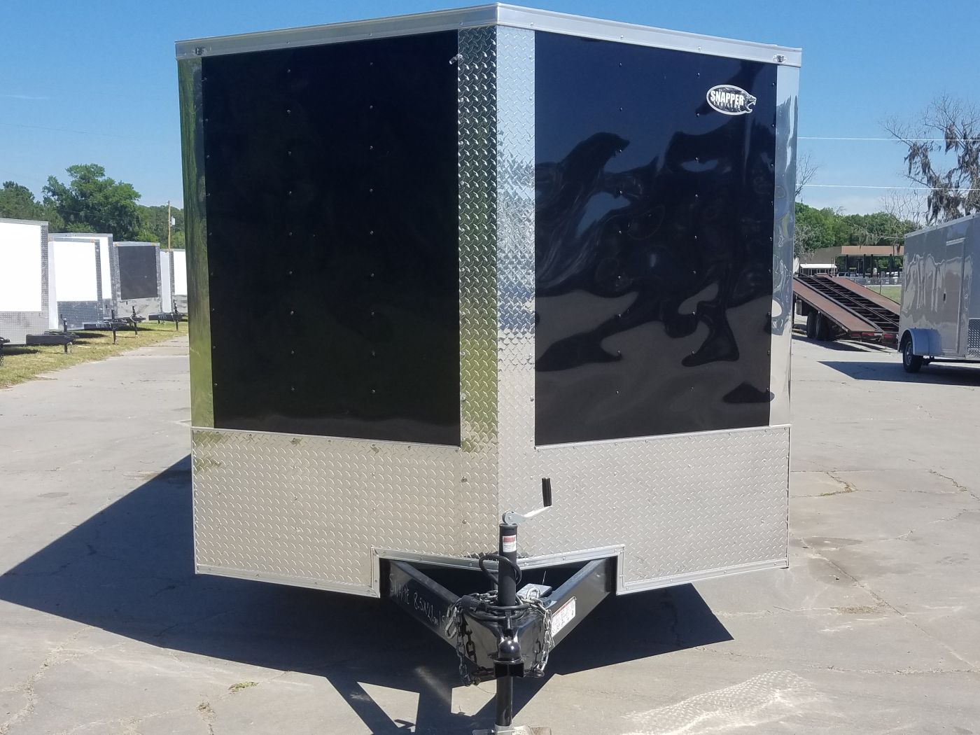 Quality Cargo 8.5x28 TA Trailer - Black, Ramp, Side Door, D-Rings, 7K Axles - Image 17