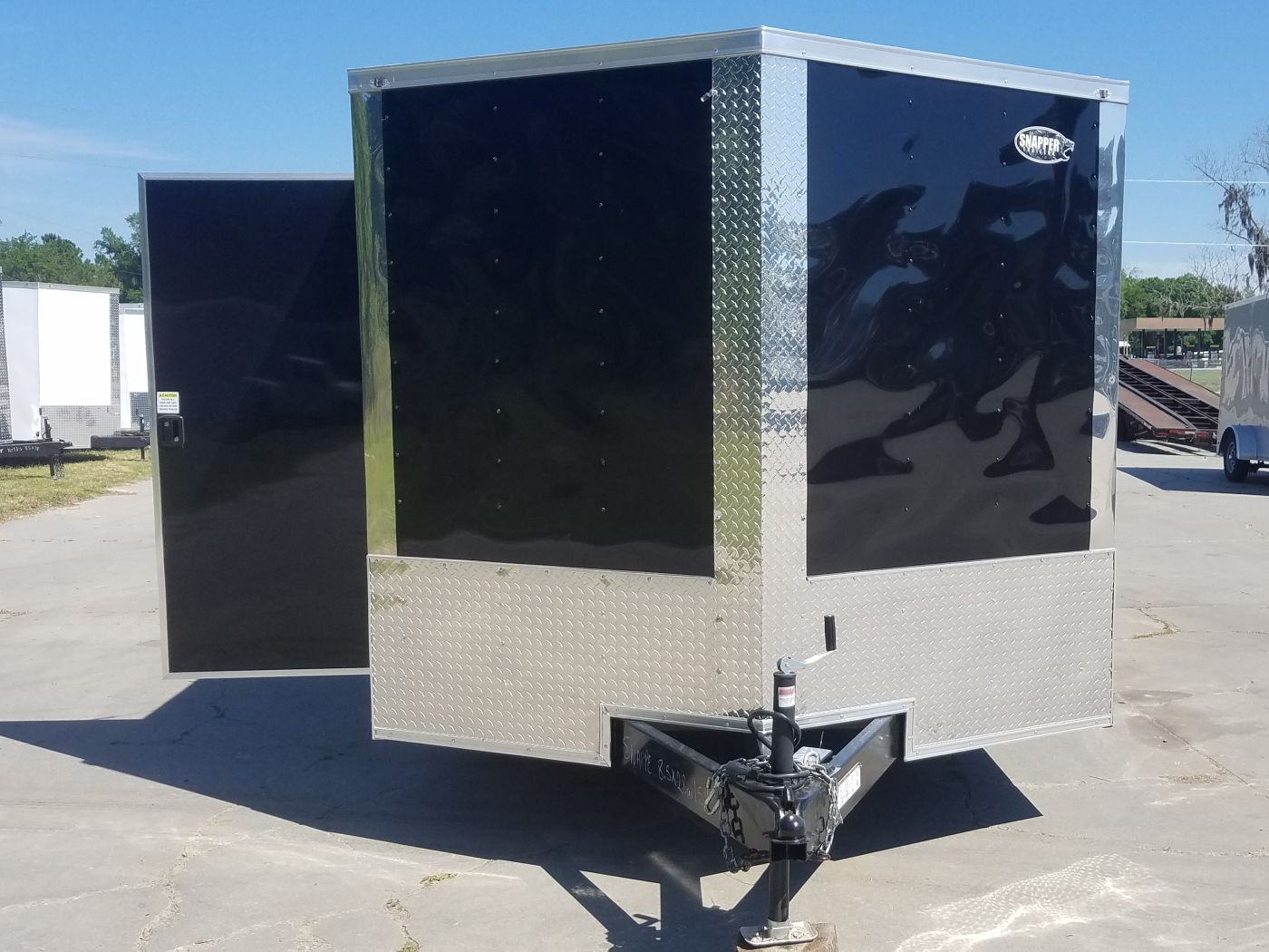 Quality Cargo 8.5x28 TA Trailer - Black, Ramp, Side Door, D-Rings, 7K Axles - Image 15