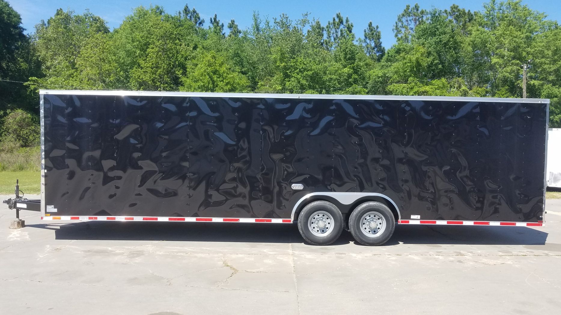 Quality Cargo 8.5x28 TA Trailer - Black, Ramp, Side Door, D-Rings, 7K Axles - Image 5