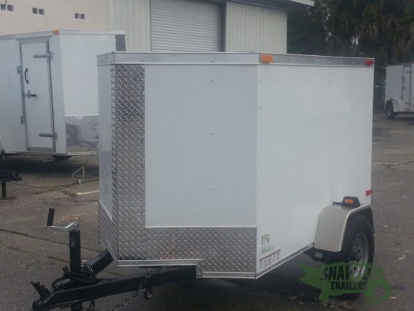 South Georgia Cargo 4x6 SA Trailer - White, Single Door - Image 2